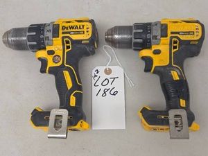 2 DeWALT CORDLESS 12 DRILL DRIVERS - MODEL DCD791