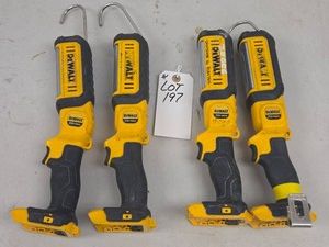 FOUR DeWALT CORDLESS WORK LIGHTS&nbsp