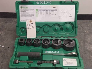 GREENLEE KNOCKOUT KIT WITH RATCHET
