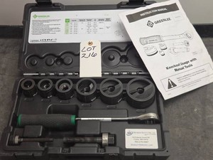 GREENLEE KNOCKOUT PUNCH KIT WITH RATCHET