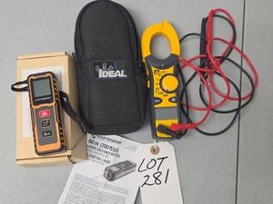 MASTERGRIP LASER DISTANCE METER AND IDEAL DIGITAL CLAMP METER