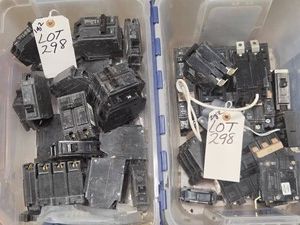 2 TOTES OF BREAKER SWITCHES