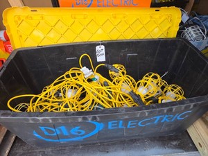CAGED STRINGED WORK LIGHTS