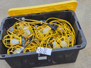 CAGED STRUNG WORK LIGHTS