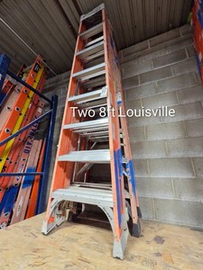 TWO 8 FT LOUISVILLE LADDERS