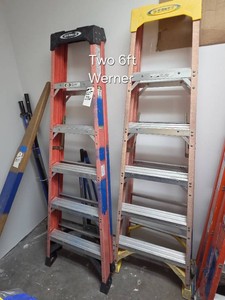 TWO 6FT WERNER LADDERS