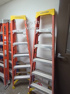TWO 6 FT WERNER LADDERS