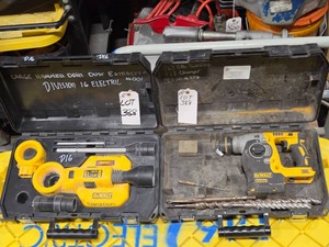 DeWALT CORDLESS HAMMER DRILL AND DUST SHROUD