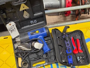 WEN DUAL TEMPERATURE HEAT GUN &amp IWISS CRIMPING KIT
