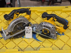 TWO DeWALT CORDLESS CIRCULAR SAWS&nbsp