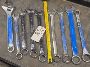 ASSORTMENT OF OVERSIZE WRENCHES