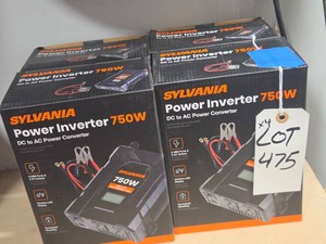 4 NEW IN BOX SYLVANIA 750 W POWER INVERTERS