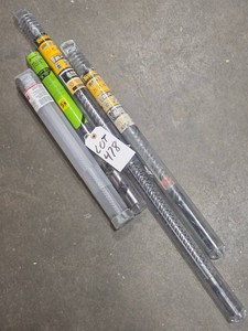 FOUR NEW AUGER AND CORE BITS