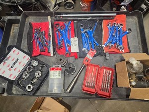 ON-THE-GO WRENCH SETS, SPARE KNOCK OUT BITS, THICK WALL CORE BIT, DRILL BITS, ETC.
