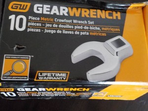 Gear Wrench 10 pc Metric Crowfoot W...