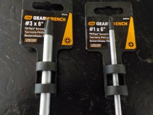 Gear Wrench #3 x 6 and #1 x 6 Phi...