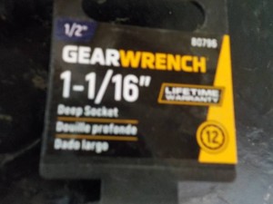 Gear Wrench 12 x 1 116 Deep Sock...