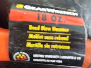 Gear Wrench 18 oz Dead Blow Hammer...