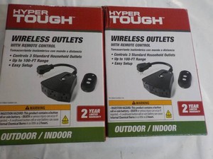 2 Hyper Tough Wireless Outlets...