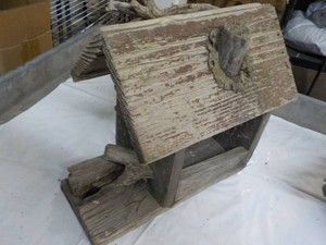Rustic Home Made Birdhouse 12 Tall...