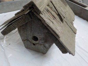 Rustic Home Made Birdhouse 11 Tall...