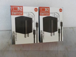 2 USB Type C-AC Adapters...