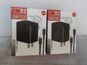 2 USB Type C-AC Adapters...