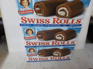 3 pkgs Little Debbie Swiss Rolls b...