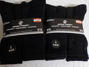 12 pair Black Wear Proof Athletic S...
