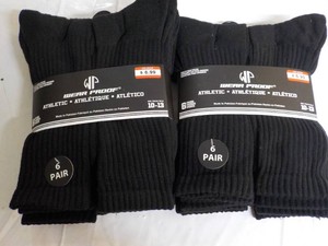12 pair Black Wear Proof Athletic S...