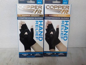 2 Copper Fit Compression Gloves...