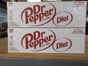 2 Diet Pepper 12 packs...