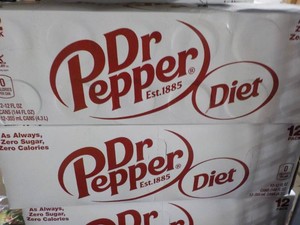 2 Diet Pepper 12 packs...