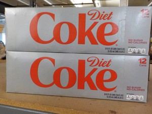2 Diet Coke 12 packs...