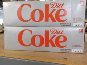 2 Diet Coke 12 packs...