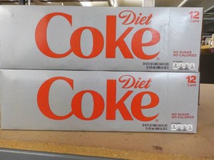 2 Diet Coke 12 packs...