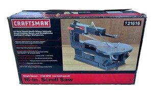 Craftsman Single Speed (1725 SPM) 16-Inch Scroll Saw (Model 921616)