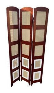 Victory Land Wooden Photo Frame Room Divider (69 14 T x 35.5 W) in Good Overall Condition