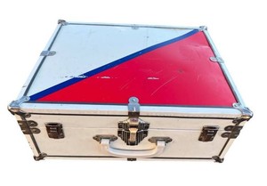 Vintage 1950s Metal Roller Skates Carrying Case