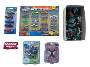 Toy Lot - Diecast Cars, Army Men, Toy Alien Figurines and More