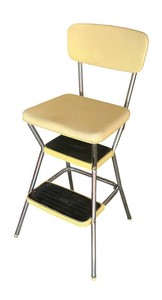 Vintage Retro COSCO Counter Chair Step Stool