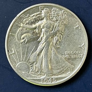1945-D Walking Liberty Silver Half Dollar (90% Silver)