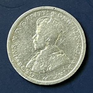 1917 Australian Sterling Silver One Shilling Coin