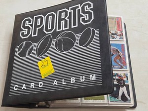 SPORTS CARD ALBUMS WITH CARDS