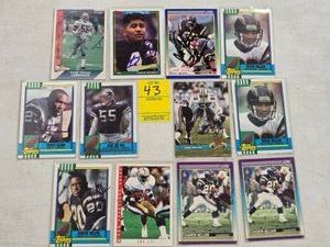 12 MULTI-TEAM PKG OF FAN OBTAINED AUTOGRAPHED FOOTBALL PLAYER CARDS