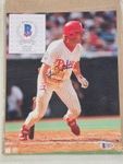 BECKETT AUTHENTICATED 8X10 AUTOGRAPHED PHOTO LENNY DYKSTRA