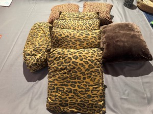 Animal Print Pillows Larger are 12 x 11