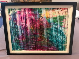 Colorful Abstract Art 27.5 x 21.5 x 2