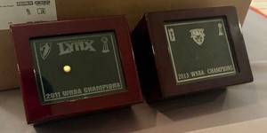 MN Lynx 2011 and 2013 WNB Champions Collectible Ring Cases