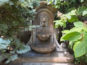 Romanesque Style Lionhead Outdoor Water Fountain 61 wide x 27 deep x 70 tall (Works) includes Remote Control - Special Pickup Appointment Required